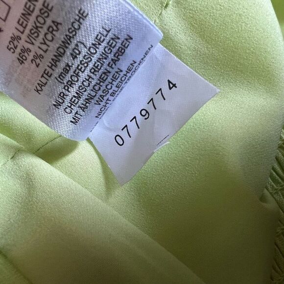 House of Harlow 1960 Linen Blend Smocked Back Halter Top in Lime, Women’s 6 - Picture 4 of 8